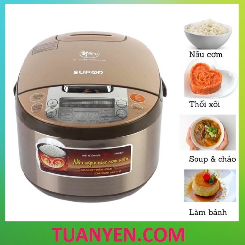 Nồi cơm điện tử Supor CFXB50FC33VN-75 lòng nồi Niêu 1.8L - tặng kèm vỉ hấp