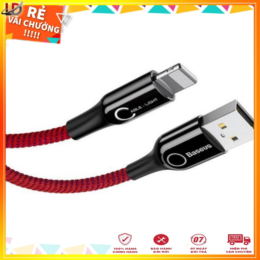 BASEUS CALCD-09 - Cáp sạc tự ngắt , sạc nhanh cho Iphone/Ipad dài 1m dây dù siêu bền chính hãng - Phukienleduy