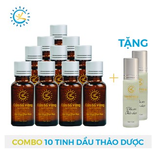 COMBO 10 Tinh Dầu Thảo Dược TẶNG 2 Dầu Xoa Thảo Dược