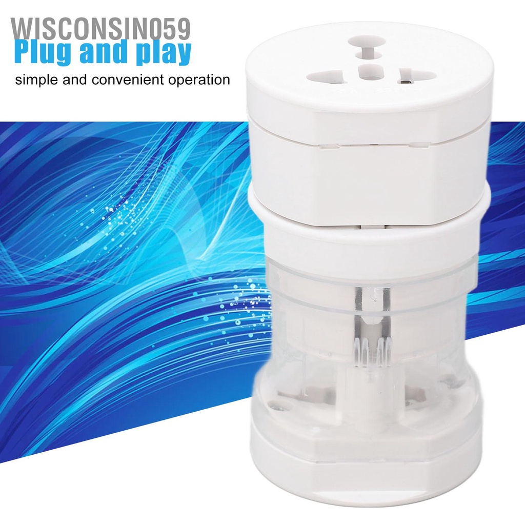 Set 2 Bộ Chuyển Đổi Cách Điện Bằng ABS Gọn Nhẹ Bảo Vệ Khẩn Cấp 110 250V