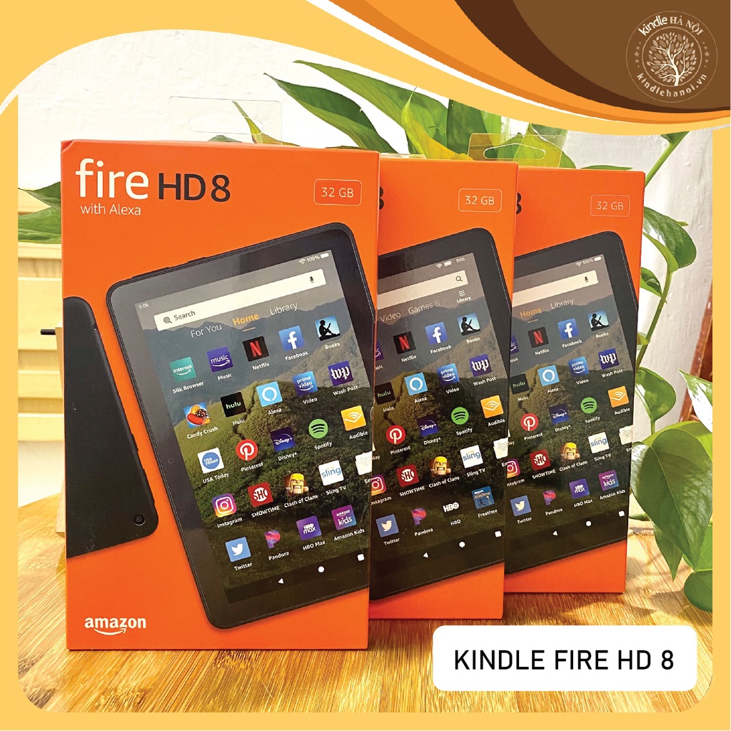 [New 100%] Máy tính bảng Kindle Fire HD 8 10th 2020 màn hình 8inch sắc nét, RAM 2GB, dung lượng 32GB