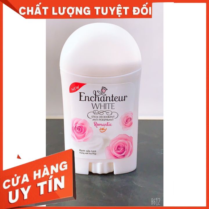 sáp khử mùi Enchanteur 40g (mẫu mới đủ màu đủ mùi )khử mùi nách dành cho nữ giới - hương hoa hồng phápgiữ hương thơm lâu