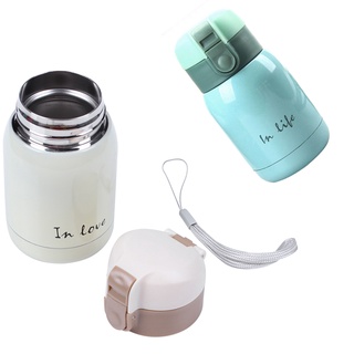 Set 2 bình giữ nhiệt inox mini 200ml