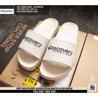 😘 [ HÀNG CHÍNH HÃNG ] Dép Discovery Expedition Brick Slide ( BEIGE - TRẮNG - ĐEN ) - REAL AUTHENTIC 100%