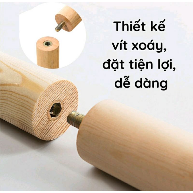 Cây Treo Đồ, Cây Treo Quần Áo Đứng Bằng Gỗ Tự Nhiên