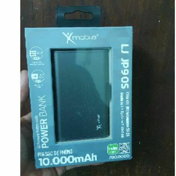 ✅ FullBox ♧ Pin Sạc dự phòng Xmobile 10.000mah LJ JP90S mới 100% Full box tích điện cao cấp