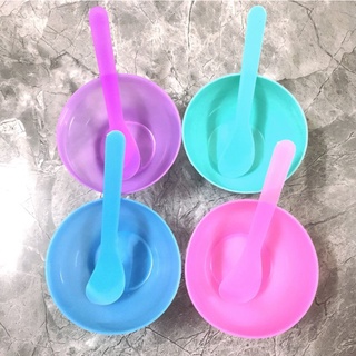 Combo bát trộn + que quét đắp mặt nạ