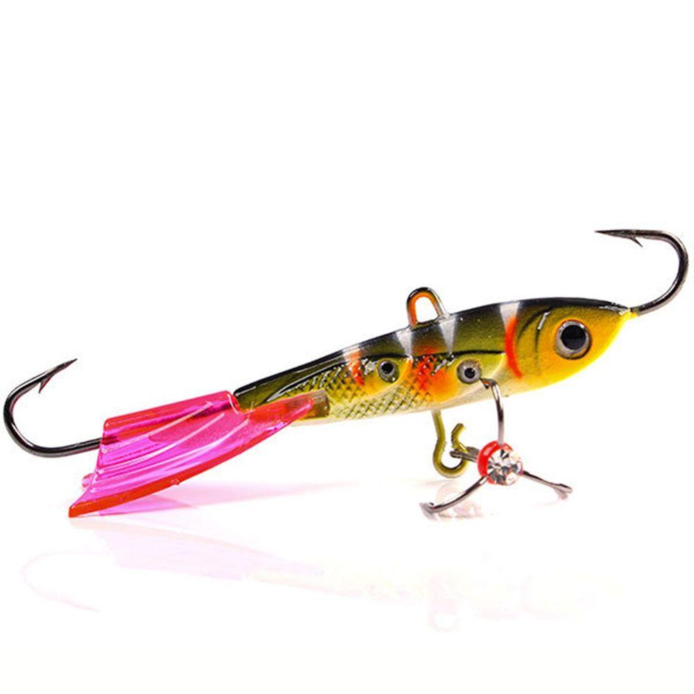 Mồi Câu Cá Mùa Đông Cứng Mắt 3D Xoay Được