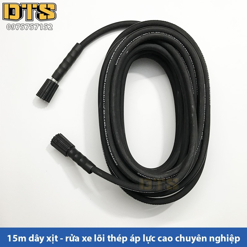 15M Dây Xịt Rửa-Dây Rửa Xe Lõi Thép Áp Lực Cao Chính Hãng Cao Cấp