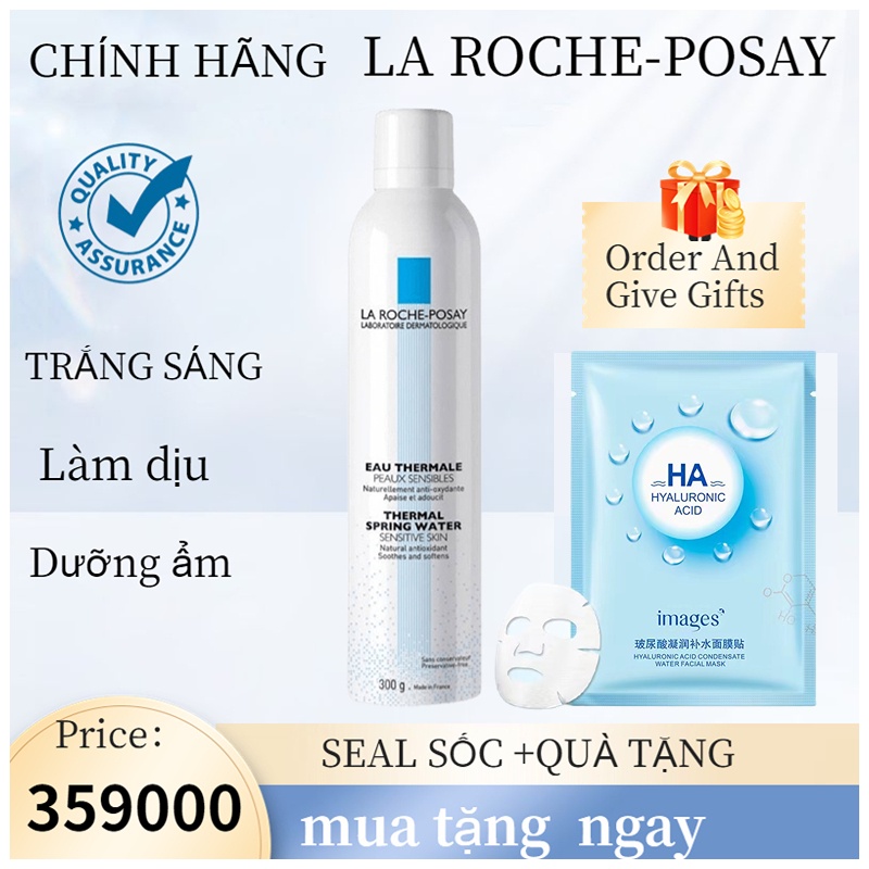 xịt khoáng la roche posay thermal spring water 300ml Nước khoáng làm sạch, dưỡng ẩm, làm dịu da nhạy cảm - BVA chính hãn