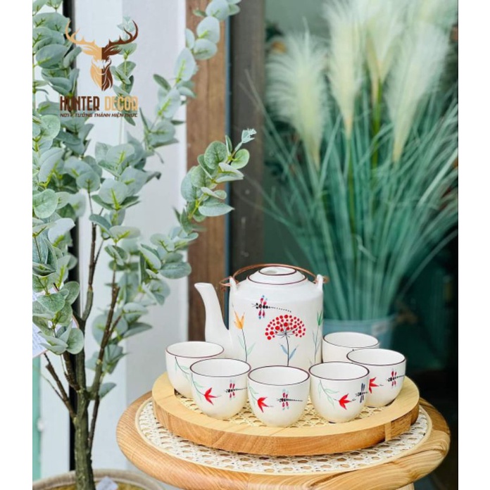 Đĩa Gỗ Tròn Đan Mây