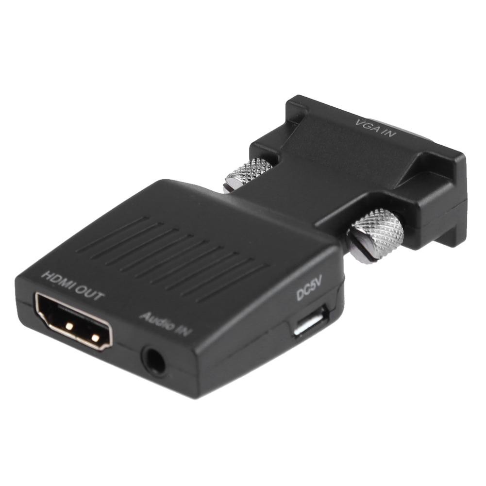 [B-cool]Cổng di động VGA Nam sang HDMI Cổng kết nối bộ chuyển đổi cổng