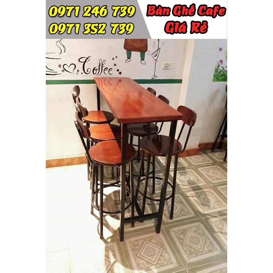 Ghế bar cafe chân cao giá rẻ