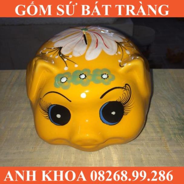 Heo đất tiết kiệm - Gốm sứ Bát Tràng Anh Khoa