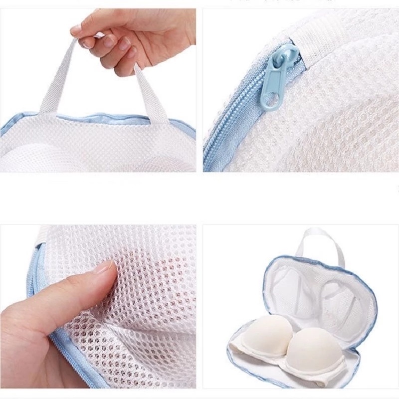 Túi Lưới Giặt Đồ Lót Khóa Kéo Chống Biến Dạng