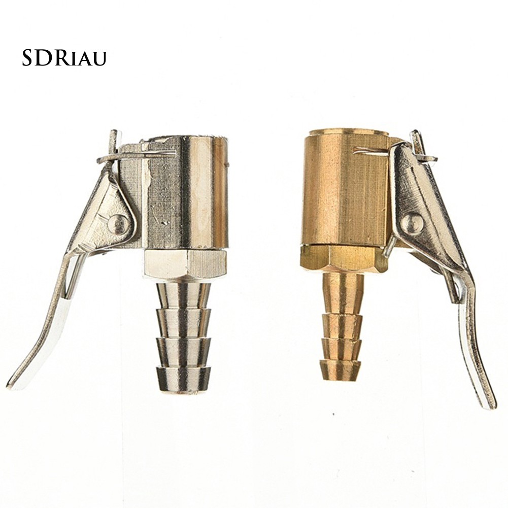 Van bơm lốp xe hơi có kẹp nối ống dẫn khí 6/8mm tiện dụng