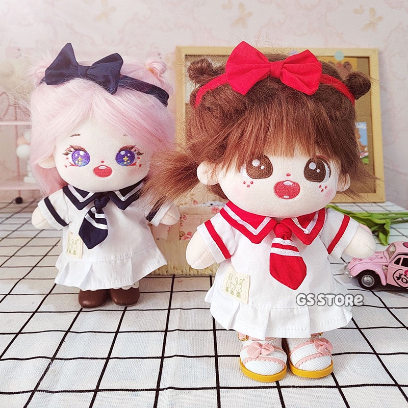 Đầm Đồng Phục Cho Búp Bê Taeyeon DaHyun Tzuyu Momo Giselle Jennie Ikun 20cm