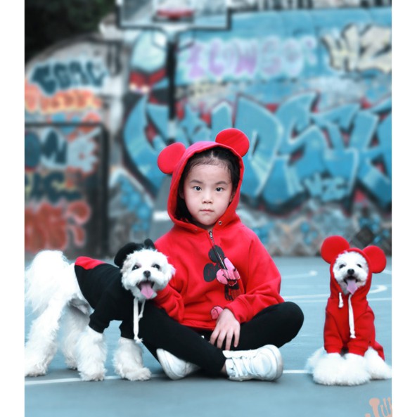 Cheepet Áo nỉ Hoodie Mickey cho chó mèo / Thú cưng