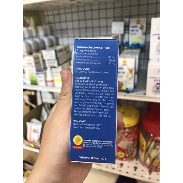 Thuốc nhỏ mắt/ nhỏ tai Eye Drops/ Ear Drops cho chó mèo