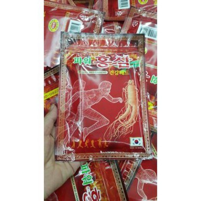 Combo 12 gói cao dán đỏ hồng sâm Hàn Quốc(240 miếng/12 gói)