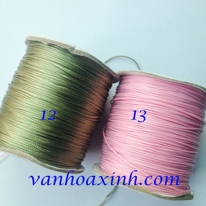 🍀🌺  Dây sáp 0.5mm dây cói Hàn Quốc waxed cord đan vòng tay macrame
