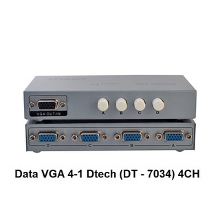 Bộ chuyển vga 4 cpu ra 1 màn hình dtech 4ch