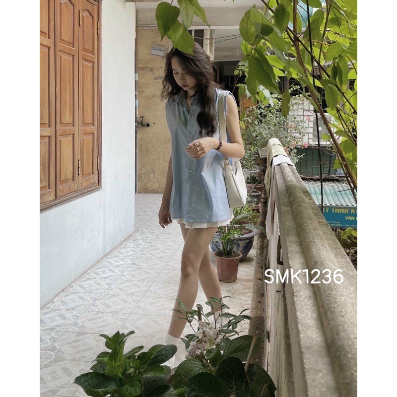 SMK1236- ÁO SƠ MI TAY HẾN