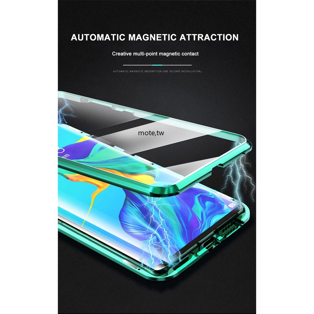 Huawei P20 Pro P30 P30 Pro P40 Pro Mate 20 Pro Mate 30 Pro Metal Magnetic Double-sides Glass Case Huawei