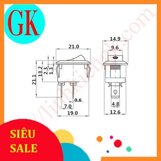 Công tắc đèn bàn bập bênh KCD1 [C11]
