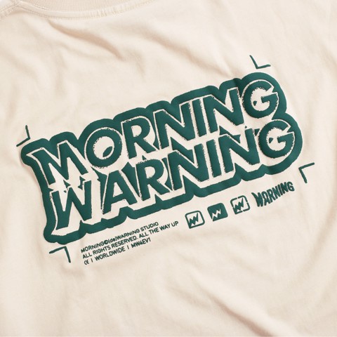 Áo thun Sketch Logo - Cream