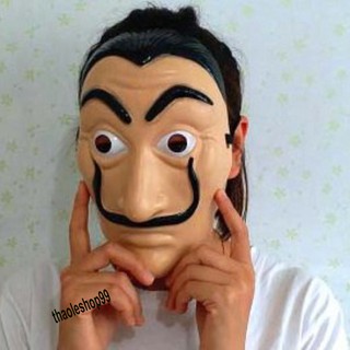 Mặt nạ Money Heist- Salvador Dali Dali mới Salvador Dali Kịch La Casa De Papel Solitaire Nhà Đạo cụ