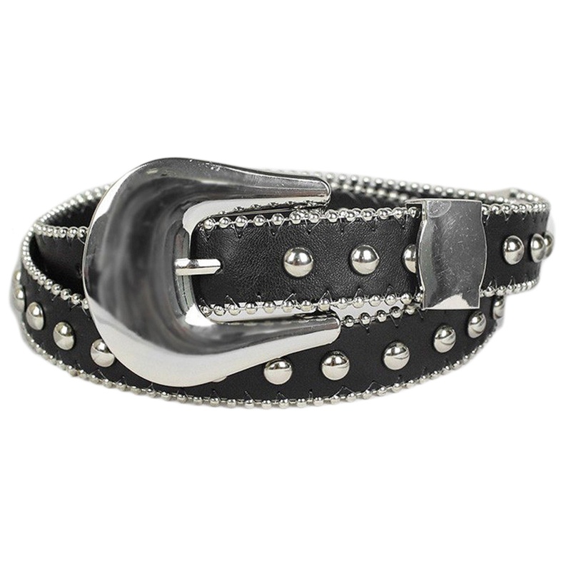 Thắt Lưng Dây Xích Phối Đinh Tán Phong Cách Gothic Punk