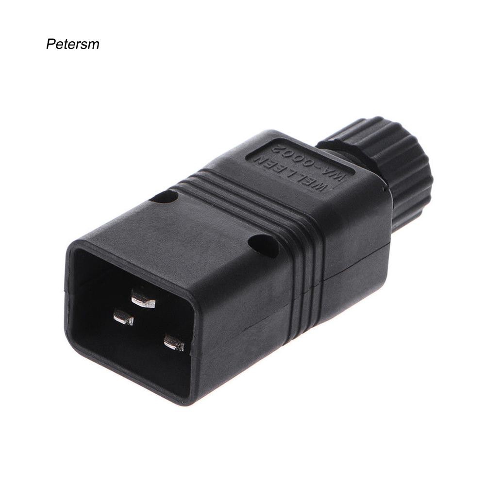 Đầu dây cáp kết nối nguồn máy tính iec 320-c20 16A 3pin