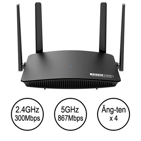 Bộ phát Wifi băng tần kép AC1200 Totolink A720R