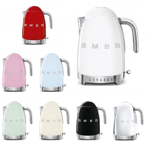 Ấm siêu tốc SMEG KLF04RDEU màu đỏ có chỉnh nhiệt