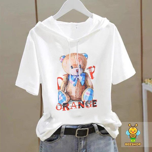 Áo Hoodie gấu cho Bé Gái tới Size Đại chất cotton cao cấp Beeshop H22099