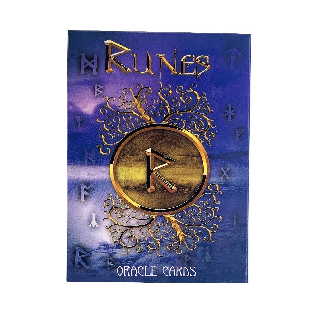 Bộ Bài Runes Oracle Cards Công Cụ Tiên Tri Thiêng Liêng 24 Lá Bài C255