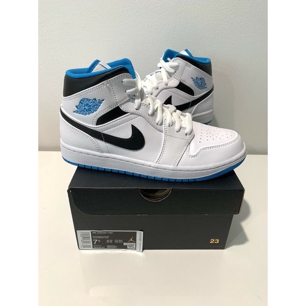 Nike Jordan 1 phối màu trắng xanh - Ảnh thật shop chụp