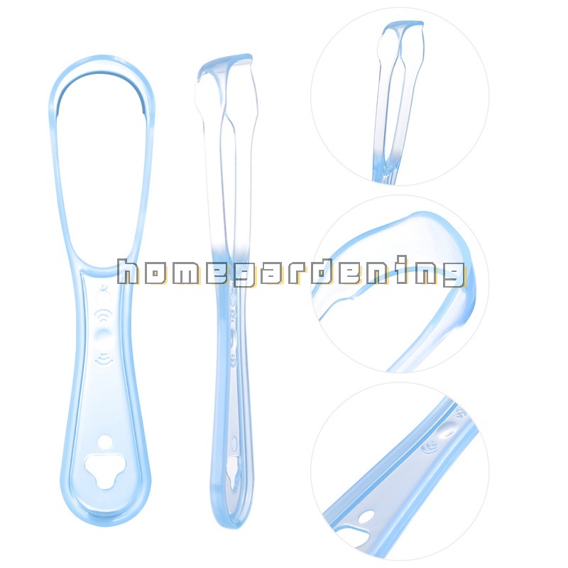 Bàn Chải Silicone Cạo Lưỡi Có Tay Cầm Vệ Sinh Răng Miệng Chăm Sóc Sức Khỏe Cá Nhân