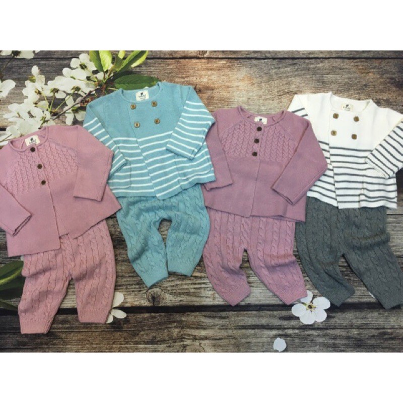 -50%Set len kèm mũ Lullaby 6-9m