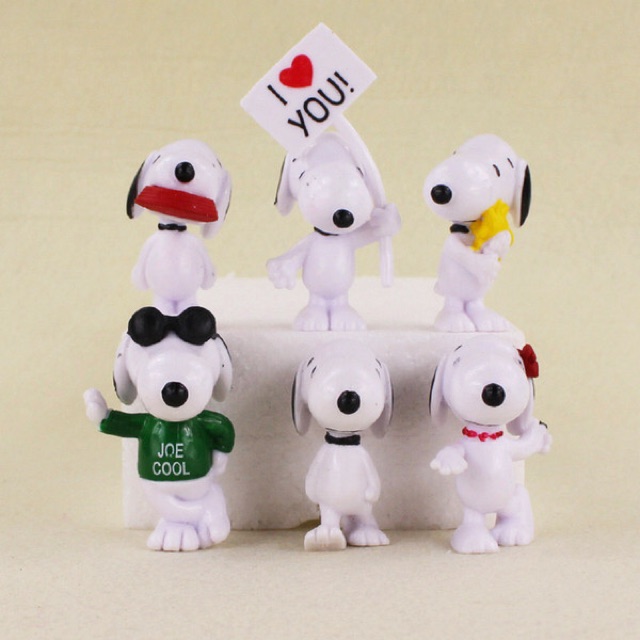 Set 12 Mô Hình Nhân Vật Chú Chó Snoopy