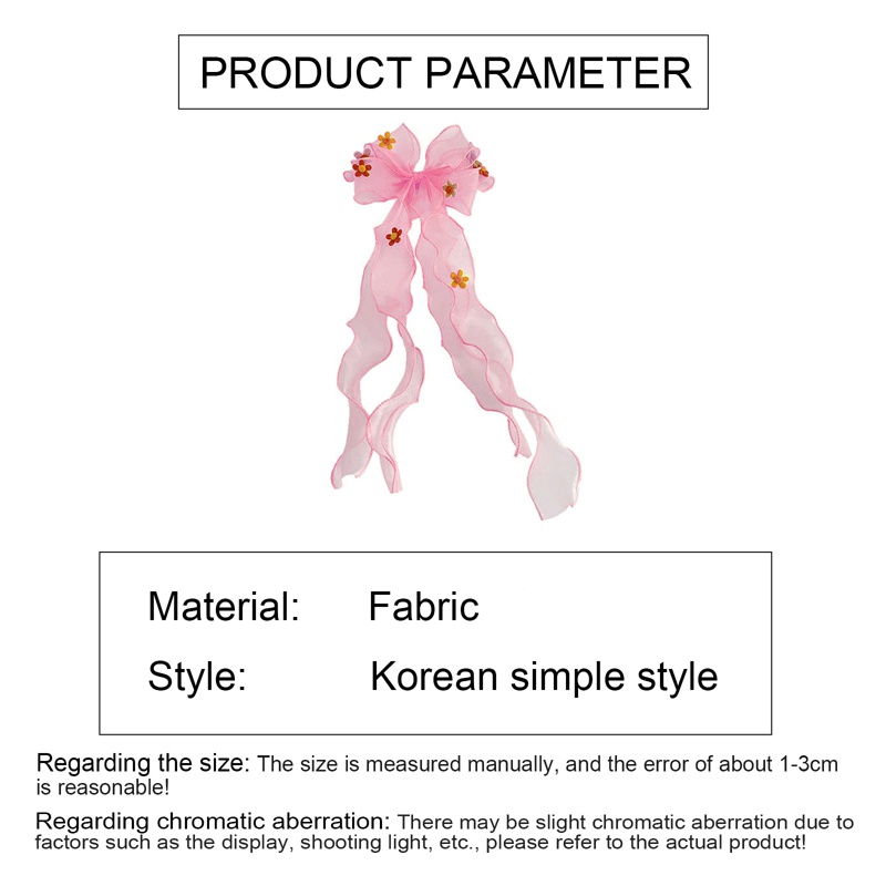 Kẹp Tóc Hình Nơ Thêu Hoa Màu Sắc Ngọt Ngào Xinh Xắn Cho Bé Gái