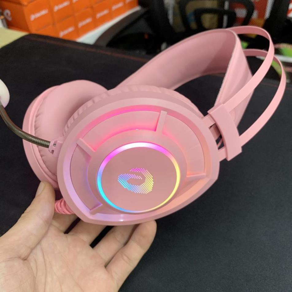 Tai nghe Gaming Dareu EH469 Queen 7.1 RGB Led - Hồng Pink Có Tai Mèo | BigBuy360 - bigbuy360.vn