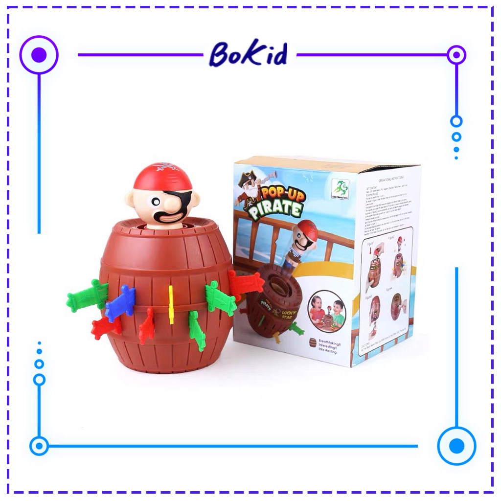 Đồ chơi trí tuệ - Đồ chơi đâm thùng bia hải tặc cho bé siêu hấp dẫn