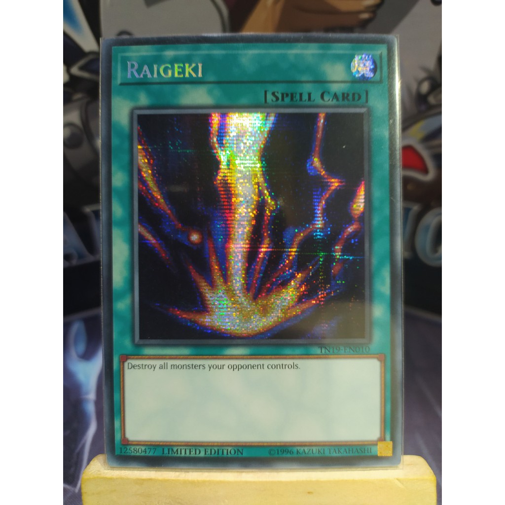 Thẻ Bài Yugioh | Raigeki - TN19-EN010 - Prismatic Secret Rare Limited Edition | By Quang