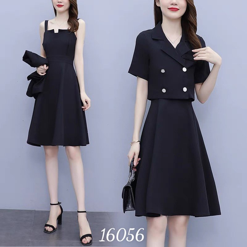 Đầm đi tiệc Bộ khoác Set BIGSIZE Vest 4 Nút 16056