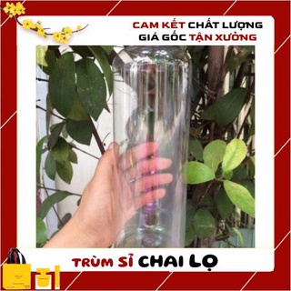 [500ml,1lit] Chai đựng trà sữa, nước ép nhựa pet tròn nắp vặn , chai lọ đựng trà sữa , trum si chai lo