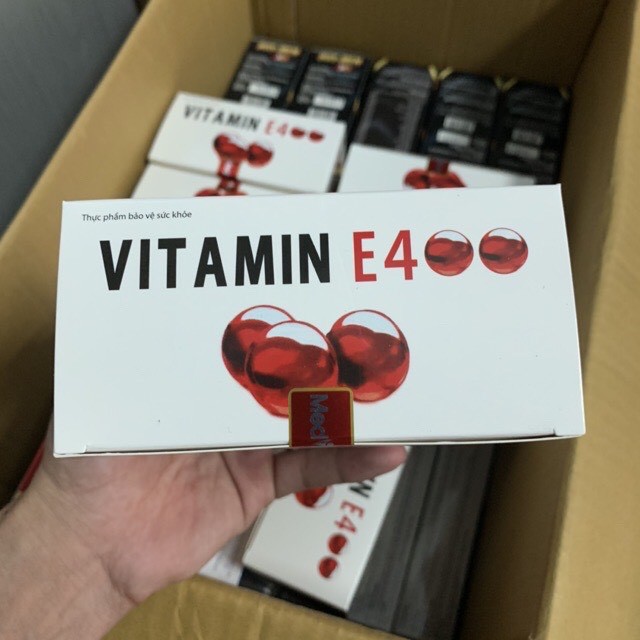 [CHÍNH HÀNG]Viên uống vitamin E 400 đẹp da, sáng da, hạn chế lão hoá da hộp 100 viên | BigBuy360 - bigbuy360.vn