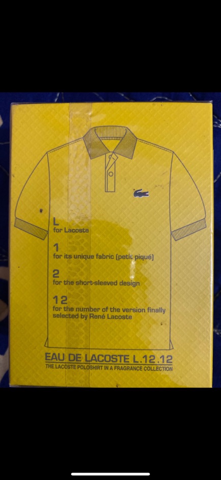 Nước Hoa Chính Hãng Lacoste L12.12 Jaune Yellow EDT Chiết 5ml/10ml/20ml