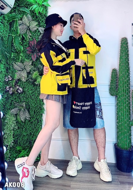 🌵 𝐓𝐡𝐞𝐔𝐥𝐳𝐳𝐚𝐧𝐠 🌵 006 Áo Khoác Kaki Đen-Vàng 2 Lớp. Bomber Jacket Siêu Hot Unisex Nam&Nữ Bán Sỉ | BigBuy360 - bigbuy360.vn